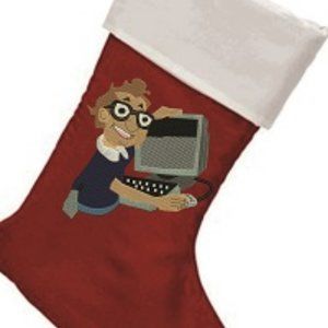 Personalized Computer Geek Christmas stocking
